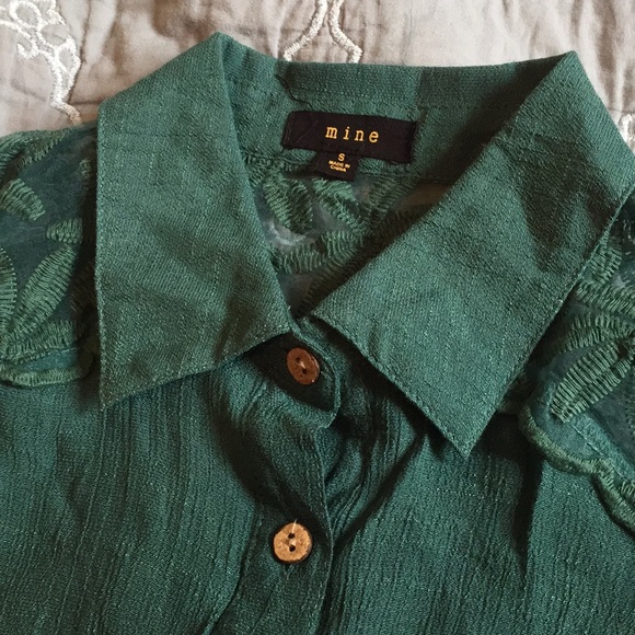 Tie Front button down - Picture 2 of 3